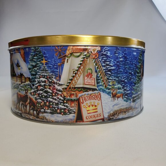 Jacobsen's Danish Bakery Butter Cookies Collectible Tin Empty Product of Denmark - Picture 8 of 12